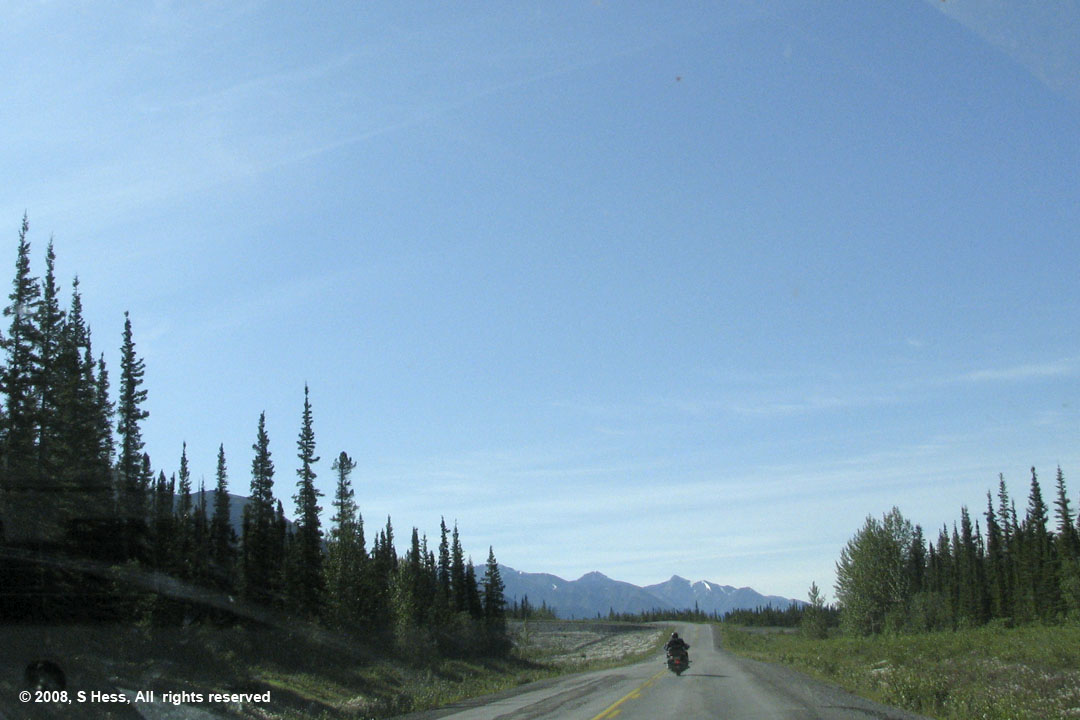 The Alaska Highway north of Muncho Lake